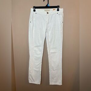 Pilcro and the Letterpress Anthro Cream Classic Straight Leg Chino Pants Size 26